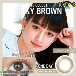 eye closet 1day Silky Brown アイクローゼット ワンデー シルキーブラウン
